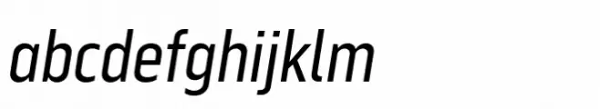 Serca Condensed Italic