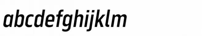 Serca Condensed Medium Italic