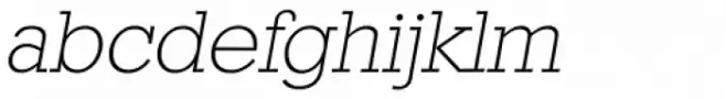 Stafford Serial ExtraLight Italic