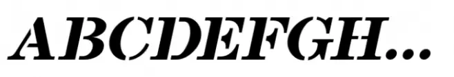 Stenciled Message JNL Oblique