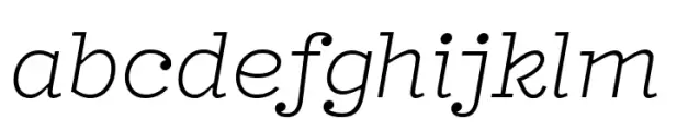 Typist Slab Prop Light Italic