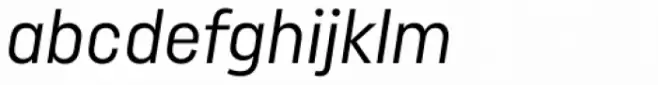 Uniform Pro Condensed Regular Italic