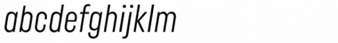 Uniform Pro Extra Condensed Light Italic