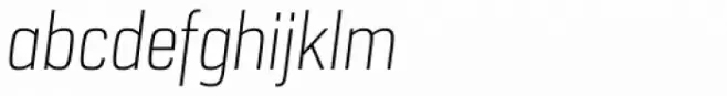 URW Dock Condensed Extra Light Italic