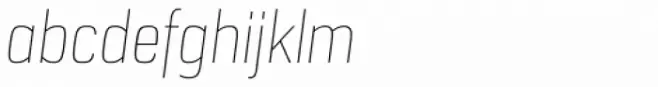 URW Dock Condensed Thin Italic