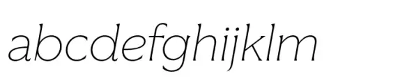 Vanguardia Extra Light Italic