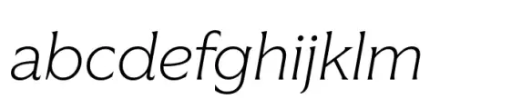 Vanguardia Light Italic