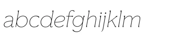 Vanguardia Thin Italic