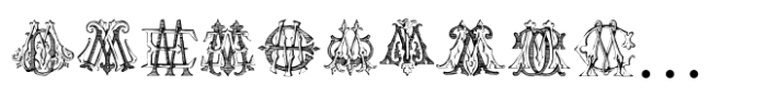 Vintage Monograms Regular M