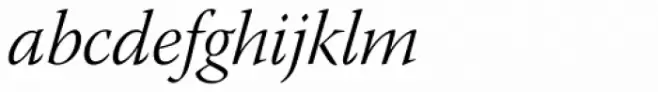Warnock Pro SubHead Light Italic