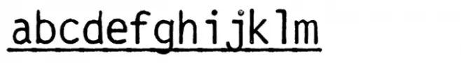 Wistar Type Underline