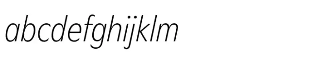 Wordmark Light Condensed Italic