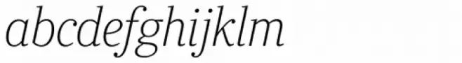Ysobel Std Display Thin Italic