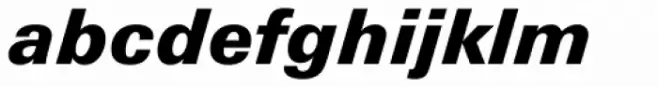 Zurich Std Black Italic