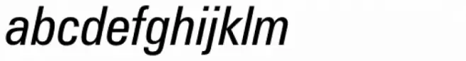 Zurich Std Italic Condensed
