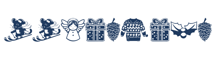 Christmas Carol Symbols Regular font — Lorem ipsum body text preview