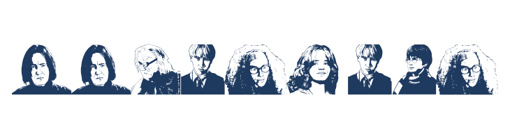 Harry Potter and the Dingbats font — Lorem ipsum body text preview