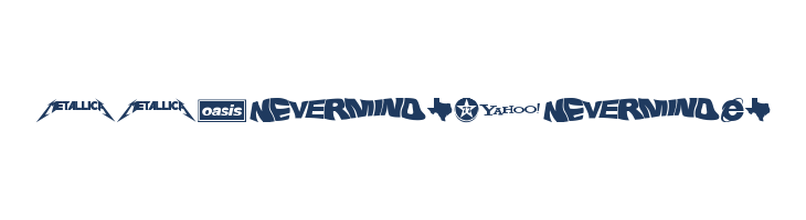 Famous Logos font — Lorem ipsum body text preview