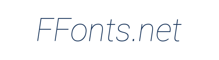 Roboto Thin Italic font — Lorem ipsum body text preview