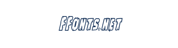 Leatherface Bold Outline Italic font — Lorem ipsum body text preview