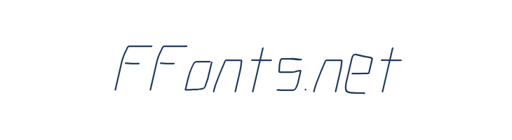 Electronic Thin Italic font — Lorem ipsum body text preview