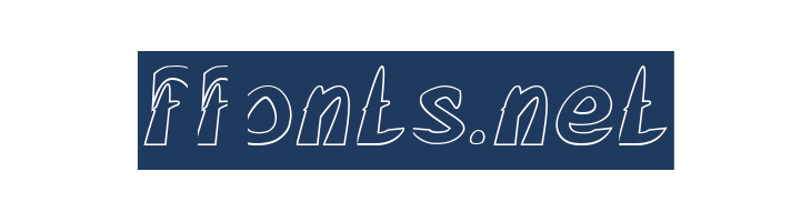 FROZEN ICE-Hollow font — Lorem ipsum body text preview